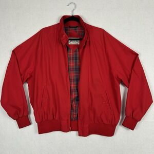Vntg American Eagle Outfitters Full Zip Bomber Jacket 80s Mens XL Red High Neck